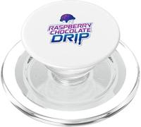 Estate divertente per amanti del gelato a goccia con gocce di cioccolato lampone PopSockets PopGrip per MagSafe