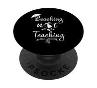 Estate Divertimento Vacanza Insegnante Spiaggia Non Insegnare Spiaggia Vibe PopSockets PopGrip Adesivo