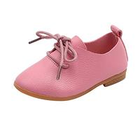 Estate E Autunno di Modo Ragazze Carine Scarpe Casual Tinta Unita Punta Rotonda Vestito Scarpe Bambini Stivali, rosa, 31 EU