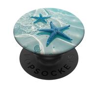 Estate Estetica Stella Marina Spiaggia Blu Costiera PopSockets PopGrip Adesivo