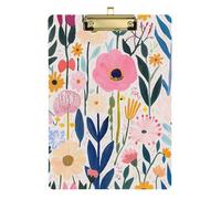 Estate Floreale Colore Della Luce Bella A4 Vetro Appunti Automotive Clip Board Plastica per Insegnante Must Haves per Classroom Elementary Size 9 x 12