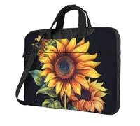 Estate Girasole Laptop Tote Bag per Uomini Donne Del Manicotto Del Computer Del Computer Del Computer Del Computer, nero, 13 inch