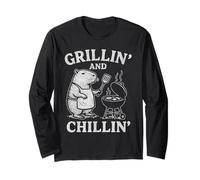 Estate Grilling Chilling Capybara BBQ Cookout Maglia a Manica