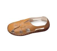 Estate Hollow Out Sandali Testa Rotonda Scarpe Donna Confortevole Scarpe Casual Noi M, Marrone, 38 EU