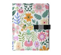 Estate Multicolore Floreale Brilliance pelle foderato composizione notebook impermeabile copertina soggetto college a righe per diario 6.7x9.2