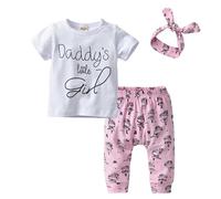 Estate Neonati Bambino Neonato Bambina Vestiti Papà È il Mio Eroe T-Shirt