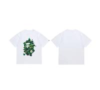 Estate Nero - E - Bianco Stampa Short - Manica Cotone T - Camicie per Coppie - Tee Trendy, Semplice, Casual & Sport per Uomini E Donne-Color-8||l