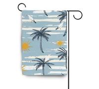 Estate Palme Blu Stripe bandiere di pace per all'aperto banner per la decorazione del portico 28x40 double sided
