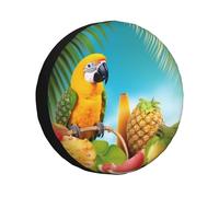 Estate Parrot Ananas Uccelli Copertura della Ruota di Scorta Impermeabile Antipolvere Auto Protezioni Ruota di Scorta Portatile Copertura Universale Misura per