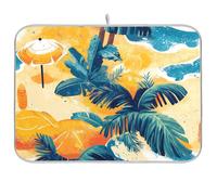 Estate Spiaggia Tropicale Riutilizzabile Stuoia di essiccazione 18x24 Rettangolo Grande Cucina Drainer mat Decorativo Home Decor Essentials