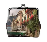 Estate Stella Marina Conchiglia Stampato Moneta Borsa Per Le Donne Portafoglio Borsa In Pelle Pu Cambiamento Pouch Kiss-Lock Vintage Pouch, Bellissima Italia, Taglia unica, Vintage
