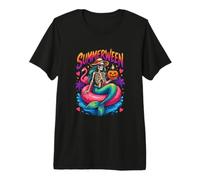 Estate Summerween Scheletro Sirena Fun Outfit Maglietta Premium