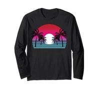Estate Tropicale Palme Isola Spiaggia Divertimento Souvenir Maglia a Manica