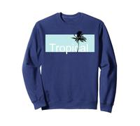 Estate Tropicale Palme Spiaggia Divertimento Isola Souvenir Felpa