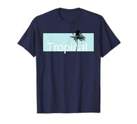 Estate Tropicale Palme Spiaggia Divertimento Isola Souvenir Maglietta