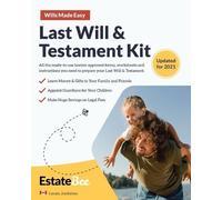 Estatebee Last Will & Testament Kit (Tascabile) 2022, Canadian Edition