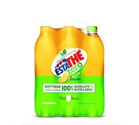 Estathé Zero Limone - The Freddo, Senza Zucchero, con Vero Infuso di Foglie di The e Succo di Limone, Bevanda Analcolica Senza Glutine, 6 Bottiglie da 1,5 lt