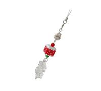 ESTCNK Adorabile catena per telefono a tema natalizio, accessorio per borsa, portachiavi portatile, accessorio per cellulare per ogni occasione, Cordino, Christmas tree