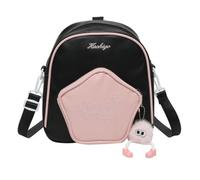 ESTCNK Bella Ita Borsa da Donna Piccoli Zaini Ita Borsa a Tracolla Casual Borsa a Tracolla, Nero con rosa