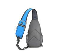 ESTCNK Borsa da uomo Borsa a tracolla Zaini in nylon Borsa a tracolla Zaini casual Zaini per spalla all'aperto Grande tasca sul petto, Royal Blue