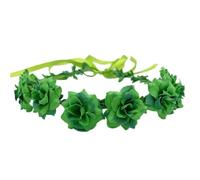 ESTCNK Cerchietto per capelli con fiori verdi per festa di San Patrizio, festa nazionale irlandese, accessorio per festival