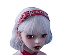 ESTCNK Diavolo Punk Rivetto Fascia PU Occhiello Spiked Accessorio per Capelli per Adulti Rivetto Borchiato per Feste Nightclub
