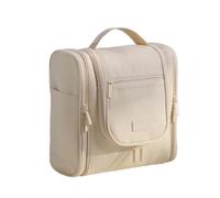 ESTCNK Elegante borsa da viaggio per trucchi, da appendere, per cosmetici, Beige
