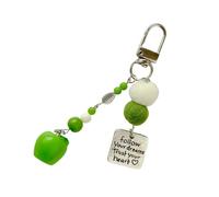 ESTCNK Elegante portachiavi a forma di frutta, accessorio per auto, sofisticato, decorazione per borsa, ciondolo per telefono, regalo per gli appassionati di moda, Rosso, Lanyard