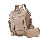 ESTCNK Elegante zaino in pelle per donne zaino da viaggio con ampio spazio di archiviazione borsa per trucchi borsa casual, 05stile
