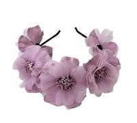 ESTCNK Fasce per capelli con fiori artificiali fatte a mano, comoda decorazione per carnevale