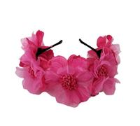 ESTCNK Fasce per capelli con fiori artificiali fatte a mano, comoda decorazione per carnevale