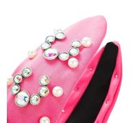 ESTCNK Fascia per capelli annodata da donna, elegante, con borchie di cristallo, ampia fascia per capelli con teschi alti