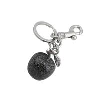 ESTCNK Portachiavi a forma di frutta, accessorio per portafoglio, decorazione per borsa, portachiavi per borse e borse, per gli appassionati di stili, Fibbia in argento, As show