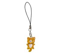ESTCNK Portachiavi in resina a forma di gatto, elegante accessorio per chiavi, regalo per giovani adulti che amano i disegni di animali carini, Arancione, As show