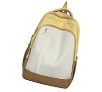 ESTCNK Pratico zaino per la scuola con grande capacità con tracolla regolabile borse per laptop zaino per studenti e uso quotidiano, giallo, Giallo