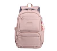 ESTCNK Zaino scolastico in nylon di grande capacità alla moda per adolescenti e studenti, Rosa