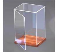 ESTDKMNOS Esposizione trasparente della scatola, Acrylic Stackable Cube Display Case For Mini Multiple Sizes(30x30x40cm(12"x12"x16"))