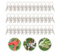 ESTDKMNOS Le Piante supportano Il Clip della vigna, Clip di Supporto for Piante in plastica Riutilizzabile for rampicanti, Traliccio Pomodoro, Multicolore(Clear-18mm)