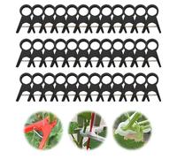 ESTDKMNOS Le Piante supportano Il Clip della vigna, Clip di Supporto for Piante Traliccio Pomodoro Multicolore 18 mm 30(Black-18mm)