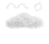 ESTDKMNOS Le Piante supportano Il Clip della vigna, Clip di Supporto for Vite da Giardino for La Crescita Eretta Pomodori E Multicolore 150 300 Pezzi(White 300pcs)