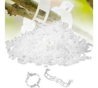 ESTDKMNOS Le Piante supportano Il Clip della vigna, Clip for Piante e tralicci in plastica, Clip for Fissaggio di Viti rampicanti, Strumento for innesto, Multicolore(White)