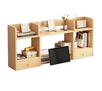 ESTDKMNOS Libreria da scrivania regolabile, Libreria da scrivania Hutch a 3 livelli Multicolor Multi dimensioni(Rubber Color,100cm/39.3in L)