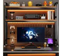 ESTDKMNOS Libreria da scrivania regolabile, Organizer for libreria da scrivania con divisori regolabili di varie dimensioni(55cm)