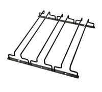 ESTDKMNOS Portacalici da appendere, Portabicchieri da vino da appendere sotto il mobile in metallo a 3 file, multicolore, 35x32,5x5 cm(Black)