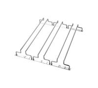 ESTDKMNOS Portacalici da appendere, Portabicchieri da vino da appendere sotto il mobile in metallo a 3 file, multicolore, 35x32,5x5 cm(Silver)