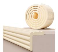 ESTDKMNOS Protezione degli Angoli dei mobili, Proteggi Bordi e paraurti in Schiuma autoadesiva for mobili Taglienti Multicolore 2-10 m(W-off-White,6m/19.6ft)