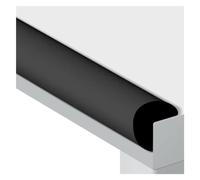 ESTDKMNOS Protezione degli Angoli dei mobili, Proteggi Bordi in Schiuma autoadesiva Strisce for Cuscini angolari a Forma di L Multicolori 2-20 m(Black,5m/16.4ft)