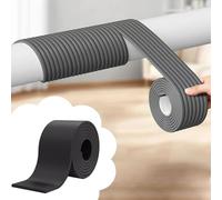 ESTDKMNOS Protezione degli Angoli dei mobili, Protettore for Tubi for Interni Multi W 8,5-20 cm mm Anticollisione GaragePad 6, Piedi Striscia Adesiva(Black,W 8.5 cm (3 1/4"))