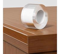 ESTDKMNOS Protezione degli Angoli dei mobili, Protezione for Bordi in PVC Trasparente autoadesiva 3-20 m for ripiano da appoggio in Vetro for scrivania(W:3cm/1.2in,5m/16.4ft)