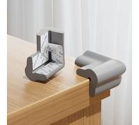 ESTDKMNOS Protezione degli Angoli dei mobili, Protezioni for Angoli e Bordi a Forma di L, Multicolori, in Diverse Misure(Grey,8pcs)